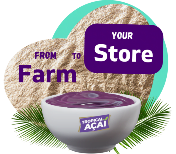 Premium Organic Acai pure from our Farm to your Store
