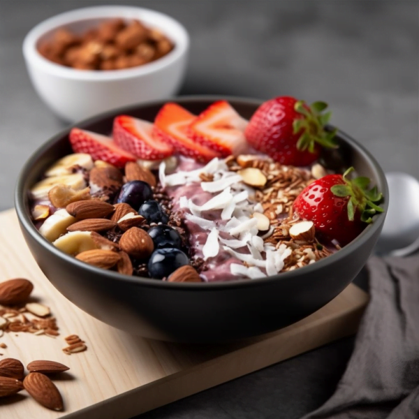 Tropical Acai Bowl With Frozen Acai Sorbet