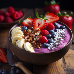 Crimson Sunrise Dragon Fruit Bowl
