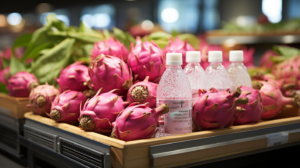 Engaging Pitaya Display In A Supermarket Setting