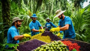 Acai harvesting