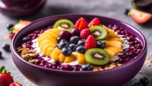 Acai mix flavor and texture