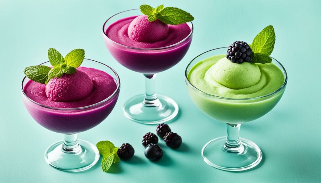 acai sorbets