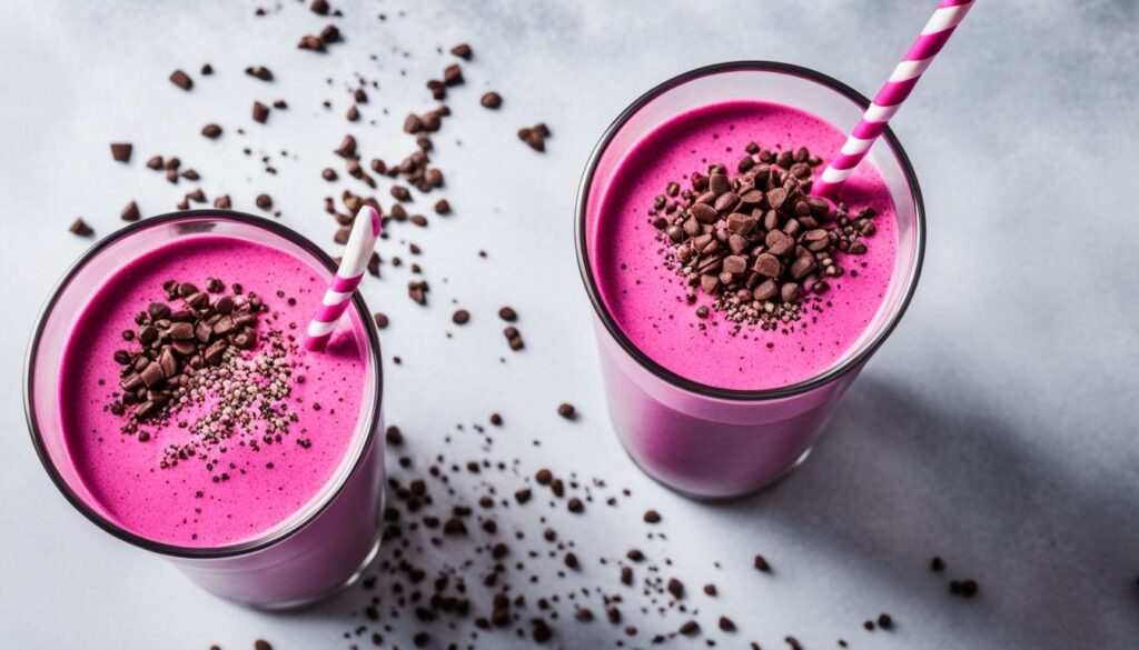 pitaya chocolate protein shake image
