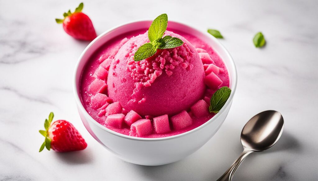 premium organic pitaya sorbet