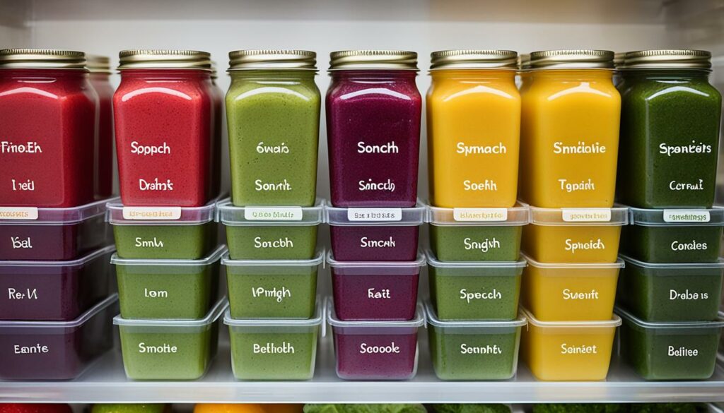 smoothie storage ideas