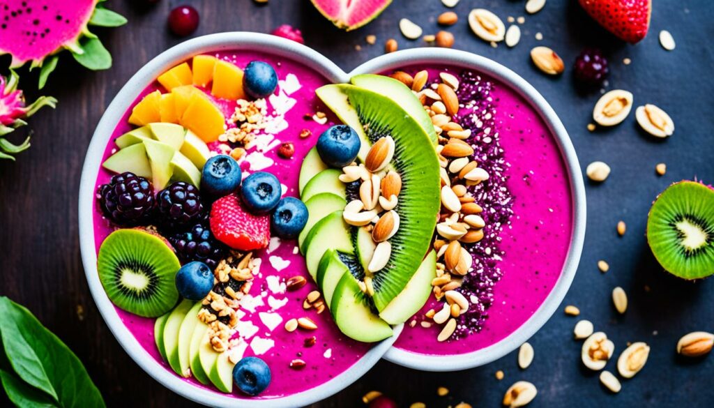 vegan pitaya smoothie bowl