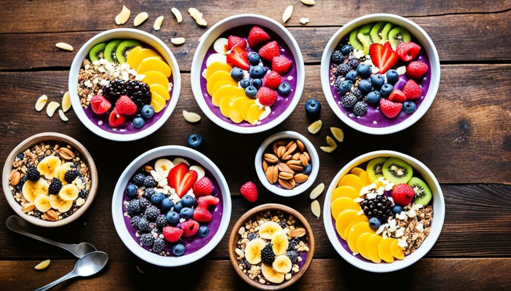 Variations of Acai Bowls