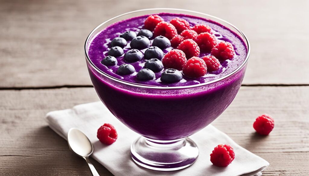 eye-catching acai puree