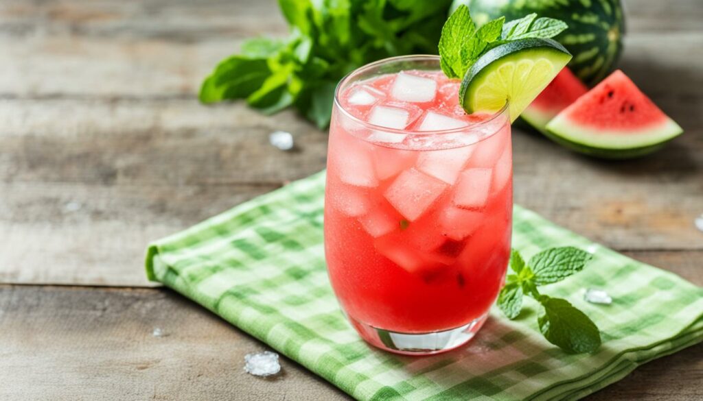 watermelon cucumber mint drink