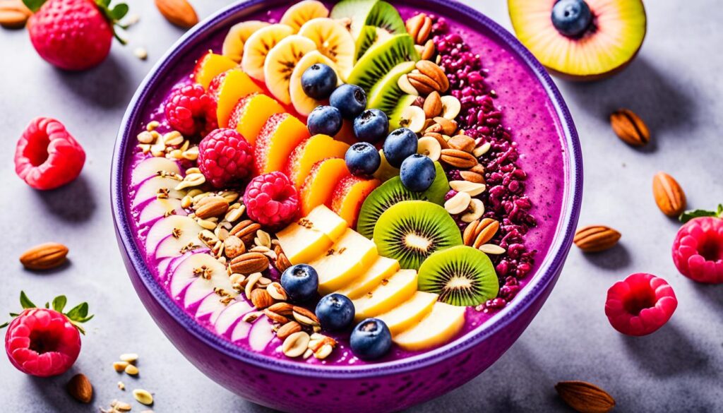 Acai and Pitaya Smoothie Bowl