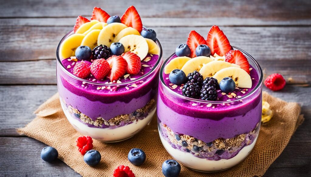 acai pitaya parfaits