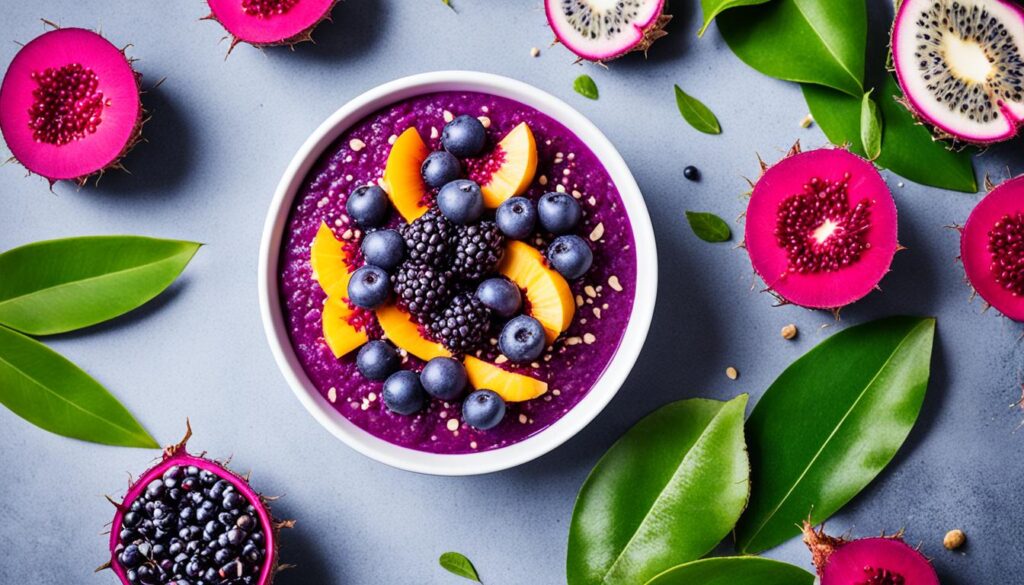 acai pitaya swirl cheesecake