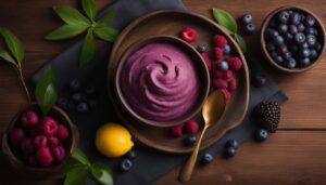 scoopable organic acai sorbet