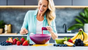 Preparing Organic Acai Puree Blender Pack
