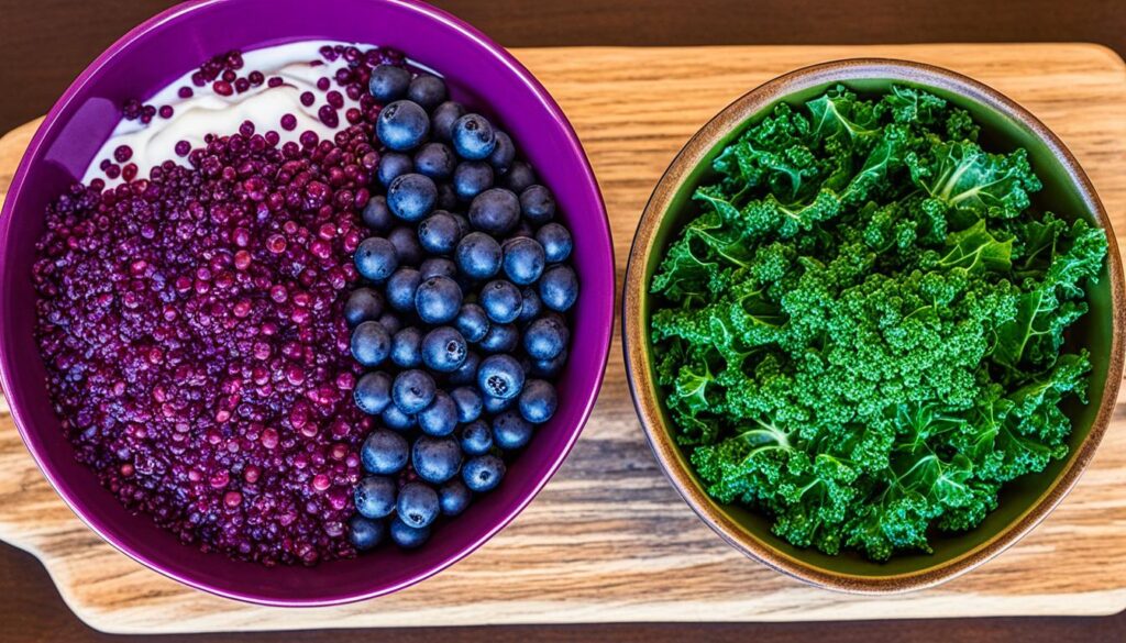 acai vs kale nutritional comparison