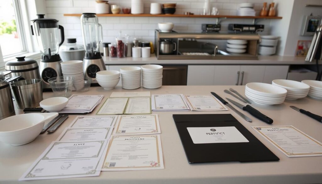 food service equipment permits and licenses