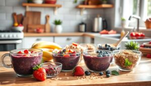 making acai bowls