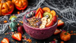 Monster-Themed Acai Bowls