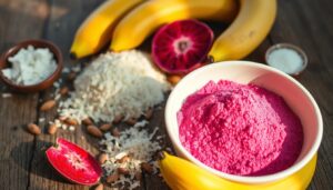 Pitaya powder in vegan baking