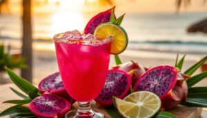 dragon fruit margaritas
