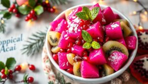 dragonfruit Christmas salad