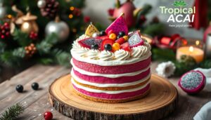eggless pitaya cake
