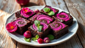 gluten-free pitaya brownies