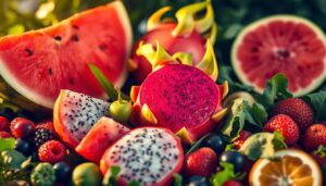 Dragon fruit in summer menus