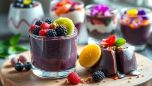 Innovative acai dessert creations