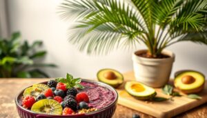 Premium acai in plant-based cuisine