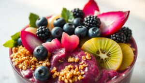 Acai bowl with fresh toppings