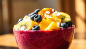Acai bowl with fresh toppings