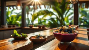 Customized acai bowl station