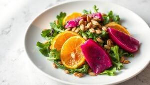 Innovative pitaya salad