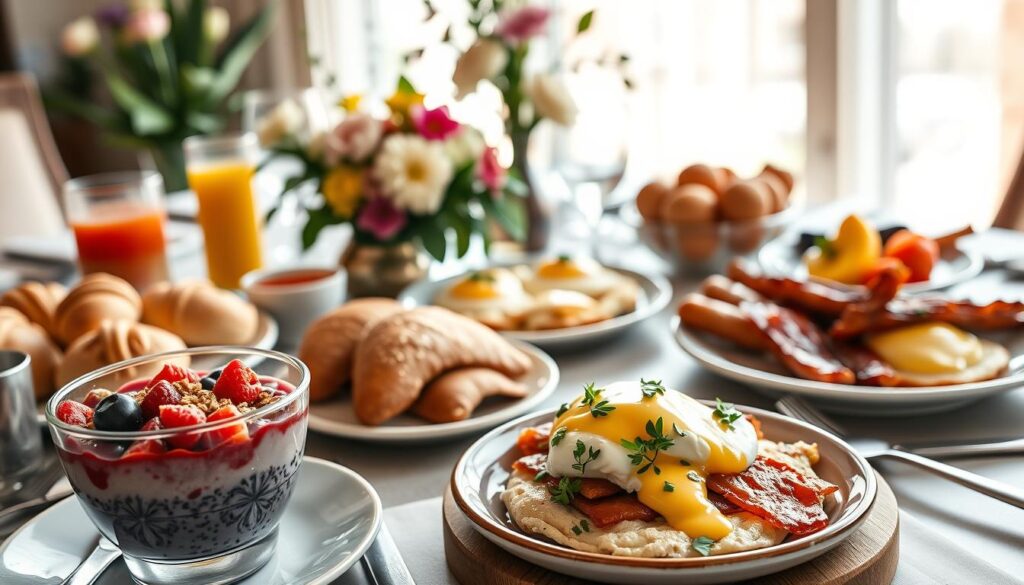 Luxurious breakfast options