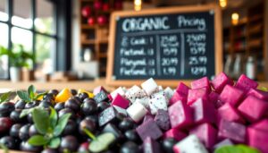 Organic acai and high quality pitaya pricing strategies