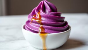 Acai swirl soft serve