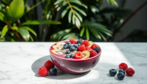 acai bowl presentation