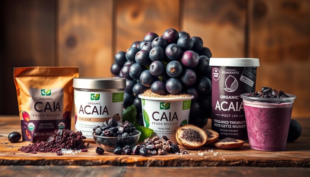 organic açaí product formats